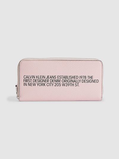 Calvin Klein Táskák & Kiegészítők HU807883 | Calvin Klein Zip Around Női Pénztárca Rózsaszín
